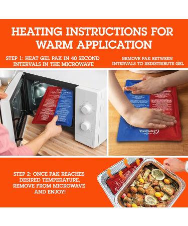 XL Hot/Cold Gel Pack Set - 2 Large Ice & Heating Packs (8x11) - Reusable for Injuries, Physical Therapy, and Food Temperature Control - Buy Online on GoSupps.com