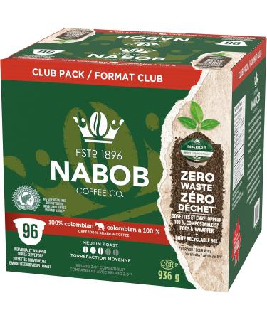 Nabob 100% Columbian Coffee Pods Club Pack (Pack of 96 Pods) 100 % Colombian 1 count (Pack of 96) - Buy Online on GoSupps.com