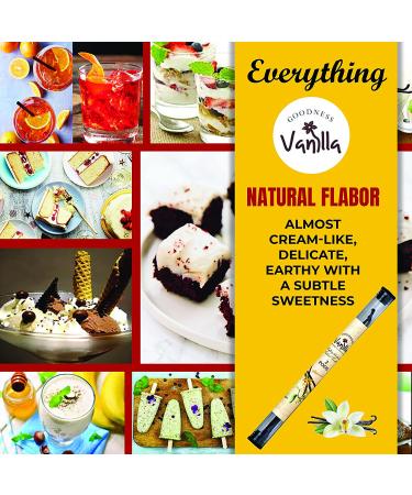 100% Pure and Natural Grade A Indian Goodness Vanilla Beans (2 Pods) for Cooking  Extract  Baking Grown in foothills of India comparable to Madagascar  Mexican and Tahitian Beans- 0.176 oz / 5 grams - Buy Online on GoSupps.com