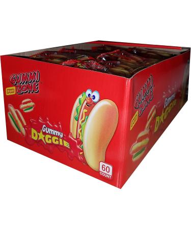  Gummi Zone 12 x Mini Doggie Hot Dog Gummi Zone Candy 9g - Buy Online on GoSupps.com