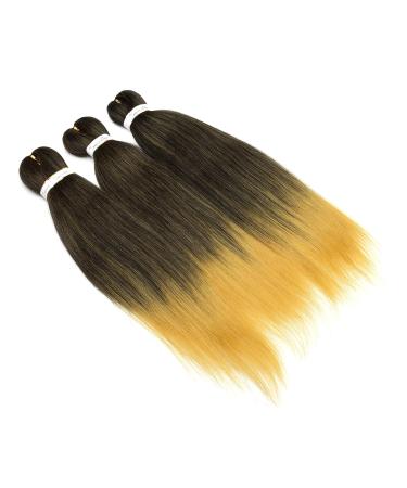 Buy SEGO 6 Packs EZ Braids Hair Extensions | 26 Inch Kanekalon Synthetic Crochet Hair - Natural Black & Yellow Brown - Buy Online on GoSupps.com