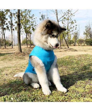 Soft & Breathable Dog Hoodie - Winter Coat for Large Dogs with Hat Bags & Linen Hole | Kickred Light Blue - Buy Online on GoSupps.com