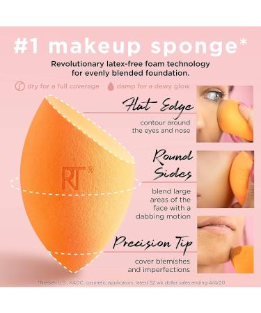 Buy Real Techniques Makeup Sponge & Setting Brush Set - 2 Color-Sorted Sponges + 1 Brush - International Shipping Available - Buy Online on GoSupps.com