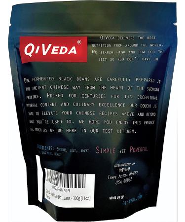 QiVeda Chinese Douchi 11oz (300g) - Premium Fermented Black Beans - Buy Online on GoSupps.com