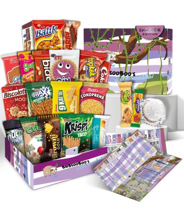 Maxi International Snack Box (Rainforest Themed) | Snacks Variety Pack of International Treats | Exotic Foreign Snacks Offering Unique Experience | Giftable Mix of Turkish Snacks | 20 Full-Size Snacks