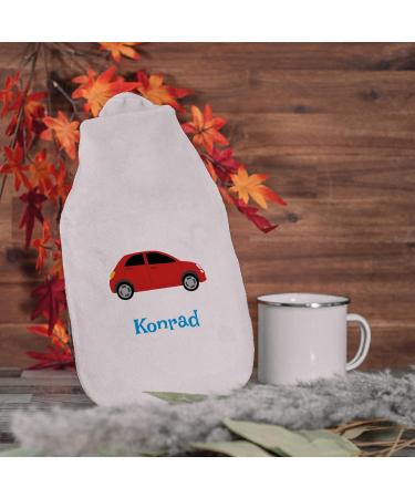 Personalized Hot Water Bottle with Custom Cover - Cozy 800ml Gift Idea for All Ages - Buy Online on GoSupps.com