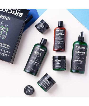Shop Brickell Men's Daily Elite Face Care Routine | Toner Charcoal Facial Wash Scrub Night Cream & More - Natural & Organic Skincare - Buy Online on GoSupps.com