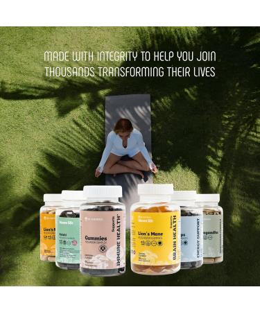 Ashwagandha Gummies with Vitamin D Clean Natural Vegan Non GMO Stress Sleep & Mood Support Daily Adaptogen Chewables 60 Gummies Made in USA - Buy Online on GoSupps.com