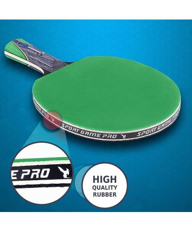 JT Ping Pong Paddle Set Green - Professional Racket with Killer Spin + Free Case for Beginner and Advanced Players | Improve Your Skills with this Table Tennis Racket - Buy Online on GoSupps.com