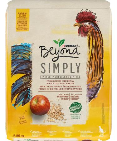 Beyond Simply Natural Dry Dog Food Farm-Raised Chicken & Whole Barley- 10.8 kg Bag & Simply Natural Dry Cat Food Farm-Raised Chicken & Whole Oat Meal - 5.89 kg Bag 10.8 kg (Pack of 1)+ 5.89 kg (Pack of 1) - Buy Online on GoSupps.com