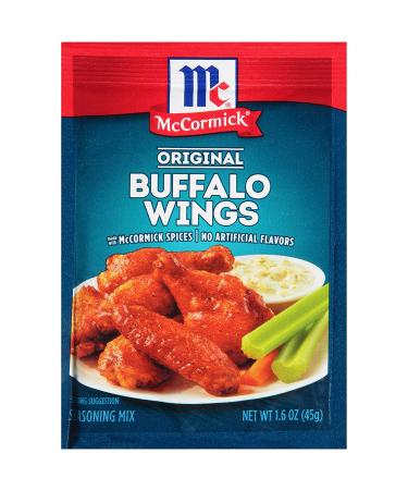 McCormick Original Buffalo Wing Seasoning Mix 1.6 oz (Pack of 12) - Spicy & Savory Flavor for the Best Buffalo Wings - Buy Online on GoSupps.com