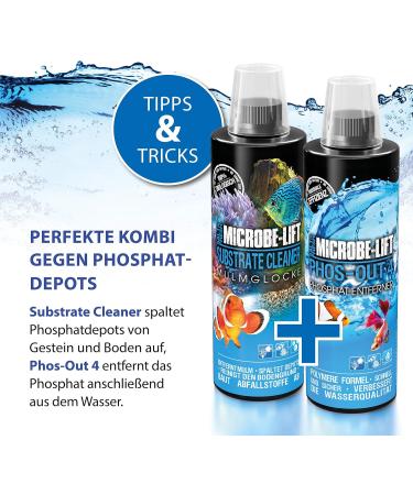 Microbe-Lift Substrate Cleaner - 3785 ml - 100% Biological Aquarium Soil Cleaner for Freshwater & Saltwater - Removes Mulm & Dirt Promotes Healthy Aquatic Life - Buy Online on GoSupps.com