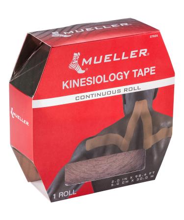 Mueller Kinesiology Tape, Continuous Roll, 30 Meters Beige