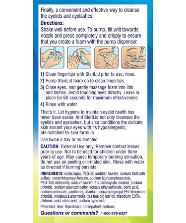 TheraTears Sterilid Eye Cleanser with Tea Tree Oil - 48mL Foam Pump - Buy Online on GoSupps.com