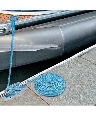 CDC Cargo 4 Pack 3/8 x 15' Marine-Grade Boat Dock Lines - Black Double-Braided Nylon Docking Line for Boats - Buy Online on GoSupps.com
