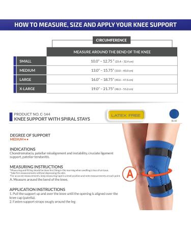 Buy OTC X-Large Knee Brace - Neoprene Sleeve with Hor-Shu Pad & Spiral Stays - International Shipping Available - Buy Online on GoSupps.com