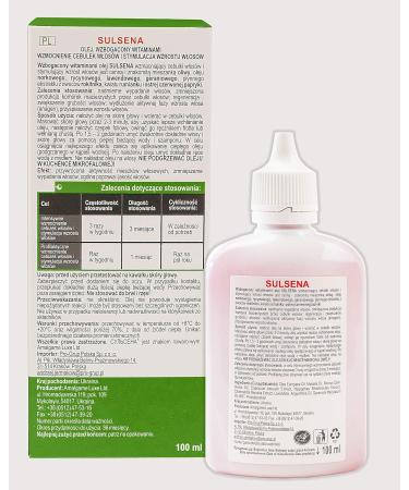 SULSENA Oil - Strengthen Hair Roots & Promote Growth - Vitamin-Enriched 100 ml - International Shipping Available - Buy Online on GoSupps.com