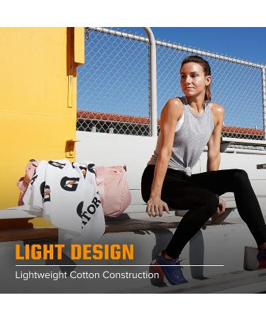 Gatorade Sideline Towel - White 21 x 39 - 100% Cotton - Machine Washable - Buy Online on GoSupps.com