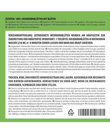  Alpi Nature Alpi Nature Hawthorn Herbal Tea 1kg Loose Leaf Tea Dried and Cut Hawthorn Leaves and Flowers - Buy Online on GoSupps.com