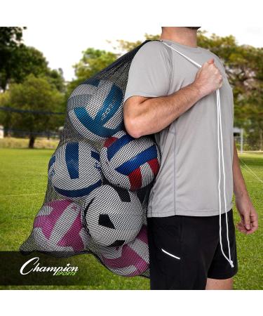 Champion Sports Mesh Sports Equipment Bag 24" X 36" Red - Buy Online on GoSupps.com