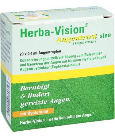 Herba-Vision Eyebright Sine Eye Drops - 20X0.4 ml | International Shipping Available - Boost Eye Health Naturally - Buy Online on GoSupps.com