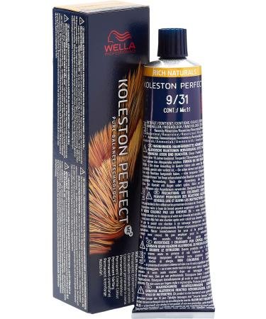 Wella Professionals Koleston Perfect Me plus Rich Naturals 9/31 Lichtblond Gold Asch Bunt 60 ml 9/31 60 ml (1Pack)