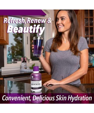 Rejuvicare Liquid Collagen Beauty Formula - Grape Flavor, Amino Acids & Biotin, 16 oz - Buy Online on GoSupps.com