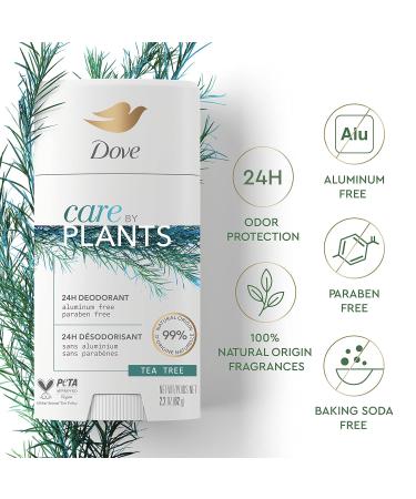 Dove Care by Plants Deodorant Stick for long-lasting deodorant protection Tea Tree aluminum free deodorant 2.6 Oz Pack of 9 - Buy Online on GoSupps.com