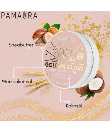 Dilon Ltd Sparkling Body Butter with Wheat Germ Oil and Double Gold Shine SPF25 - Buy Online on GoSupps.com