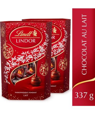 Lindt - Lindor Christmas Edition Milk Cornet - 337 g Pack of 2 - Buy Online on GoSupps.com