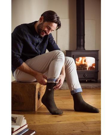 HEAT HOLDERS Men's 2.3 TOG Winter Thermal Crew Socks 7-12 Black Twist - Buy Online on GoSupps.com