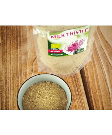 BIO Chardon-Marie Milk Thistle Seeds Powder 100% EU ORGANIC Chardon de lait 900G - Buy Online on GoSupps.com