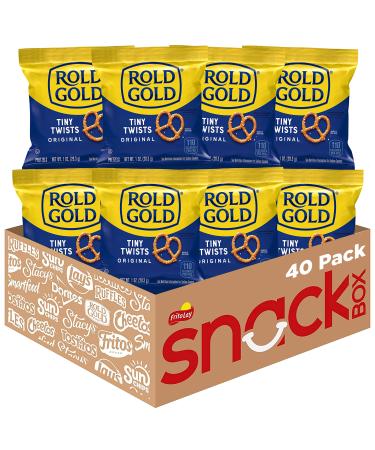 Rold Gold Tiny Twists Pretzels, 1 Ounce (Pack of 40) Tiny Twists 1 Ounce (Pack of 40)