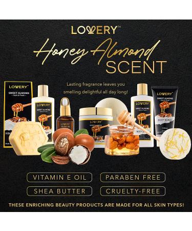 Sweet Almond Beauty & Personal Care Set for Him - Home Spa Bath Pampering Package - Relaxing Stress Relief- Self Care Kit - Perfect Gift for Birthday or Thank You - Mom Approved - Buy Online on GoSupps.com
