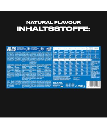 Body Attack 100% Whey Protein Bodybuilding Protein - Creamy Protein Powder with Hydrolysate and BCAA Mass Gain and Diets for Athletes and Athletes - Made in Germany - 2.3 kg Natural - Buy Online on GoSupps.com