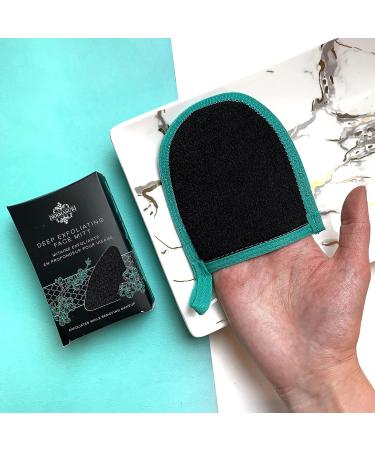 Dermasuri Deep Exfoliating Face and Body Scrub Mitt - Best Skincare Kit for Women & Men - Gentle Facial Exfoliation Tool - Buy Online on GoSupps.com