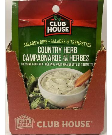 Club House Dry Sauce/Seasoning/Marinade Mix Salad N Dip Country Herb 28g Case Pack 12 Count 28 g (Pack of 12) - Buy Online on GoSupps.com