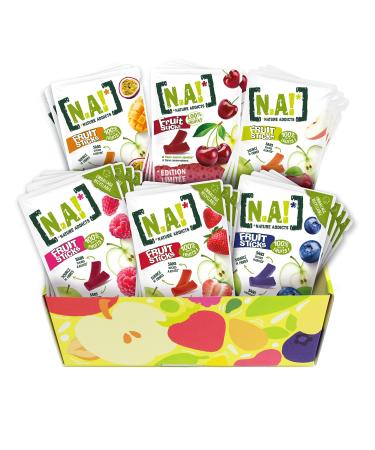 N / A! Sweet Kit of 21 Sachets of Fruit Sticks Raspberry (x4), Strawberry (x3), Blueberry (x4), Apple (x3), Mango/Passion (x3),