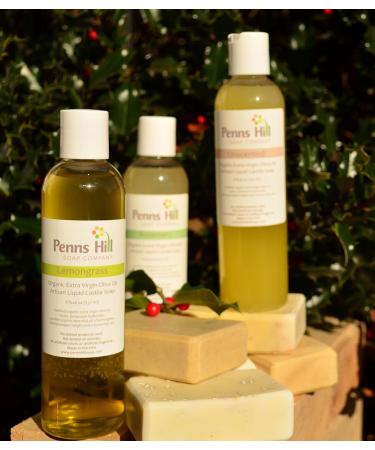 Organic Liquid Olive Oil Castile Soap - Lemongrass Scent | Eco-Friendly & Natural Cleanser for All Skin Types | Buy Internationally - Buy Online on GoSupps.com