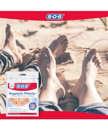 SOS Nail Fungus Treatment - Overnight Application Fast Results | 8 Plasters for Discolored Nails - Buy Online on GoSupps.com