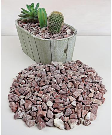 Landare Red Pebble Stones 1.8kg - Decorative Gravel for Vases & Garden (8-12mm) - Stylish Decoration Stones - Buy Online on GoSupps.com
