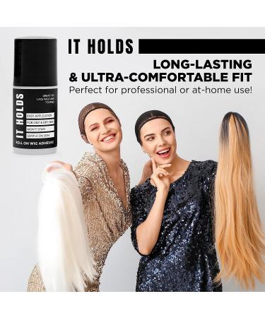 Premium Roll-On Body Glue for Skin - Liquid Fashion Tape | Butt & Body Glue | Sweat Resistant Adhesive | Wig & Sock Glue | Residue-Free | Made in USA - 2oz (1 Pack) - Buy Online on GoSupps.com