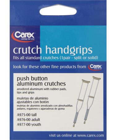 Carex Health Brands Crutch Handgrips Split - Comfortable and Durable Support - Buy Online on GoSupps.com
