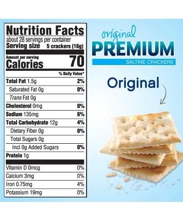 Premium Original Saltine Crackers 16 oz - Delicious Snack for Any Occasion - Buy Online on GoSupps.com