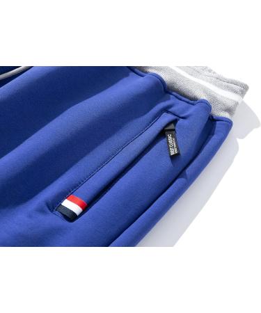 FoxQ Men's Blue Sports Joggers Sweatpants - Loose Fit Athletic Running Pants, 4X-Large - Buy Online on GoSupps.com