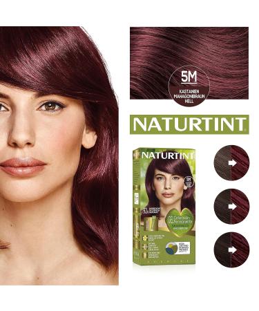 Natureint 5m Chestnut Mahogany Brown Hair Color - Ammonia-Free Natural Ingredients | 3 Pack (510ml) - Buy Online on GoSupps.com