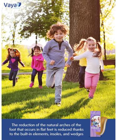 Vaya Medical Orthopedic Insoles for Kids - Sheepskin Flat Valgus Feet Shoe Insole - Comfortino Brown - Size 25 (US 8) - Buy Online on GoSupps.com