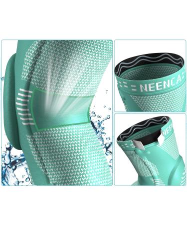 NEENCA Knee Brace - Medical Grade Support with Patella Gel Pad & Stabilizers for Meniscus Tear, Arthritis, ACL Injury - L, Peacock Blue - Buy Online on GoSupps.com