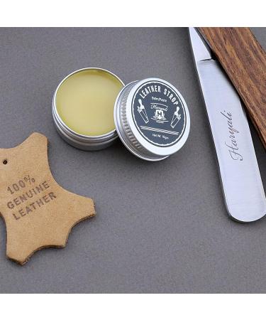 Haryali London 3 Pc Shaving Kit: Cut Throat Razor, Wooden Shaving Kit, Leather Strop & Honing Compound - Vintage Style Set, Perfect Gift - Buy Online on GoSupps.com