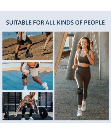 Patella Knee Brace - Adjustable Support Strap with Gel Pad for Pain Relief | Ideal for Meniscus Tear Arthritis & Tendonitis - One Size Black - Buy Online on GoSupps.com